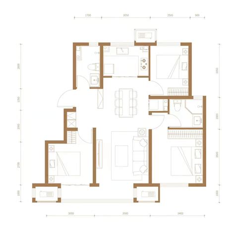 98平米现代两室两厅家居装修样板间图片_土巴兔装修效果图