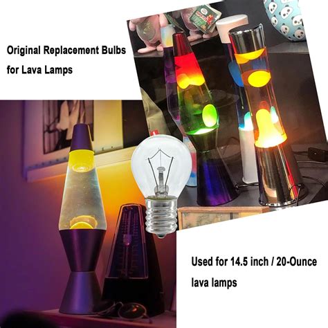 Buy Lava Lamp Bulb, 6 Pack 25 Watt Lava Lamp Light Bulb, S11 E17 Base ...