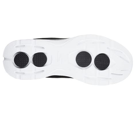 Skechers Black/White Go Walk 4 Iconic Mens Lace Up Shoes - Style ID ...