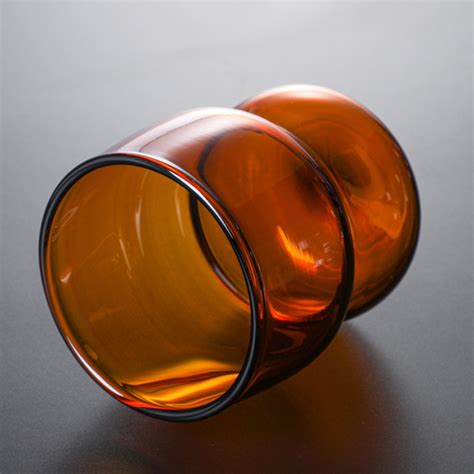 Transparent Borosilicate Glass Tumbler Amber