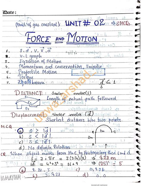 Image result for Physics Ke Notes