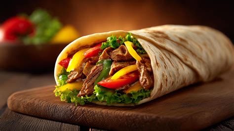 Fresh pita bread wrap with shawarma filling image 67391936 Stock Photo ...