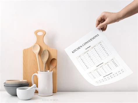 Kitchen Cooking Measurements 的图像结果