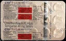 CTD T 40/6.25mg Tablet 15s: View Uses, Side Effects, Price and ...
