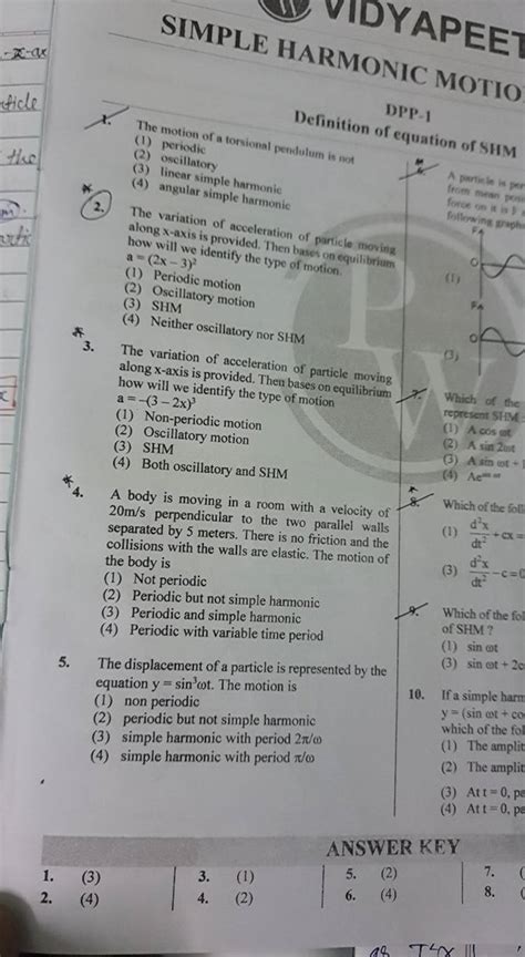 SIMPLE HARMONIC MOTIO Definition of equation of SHM | Filo