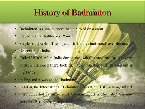 Who Invented Badminton