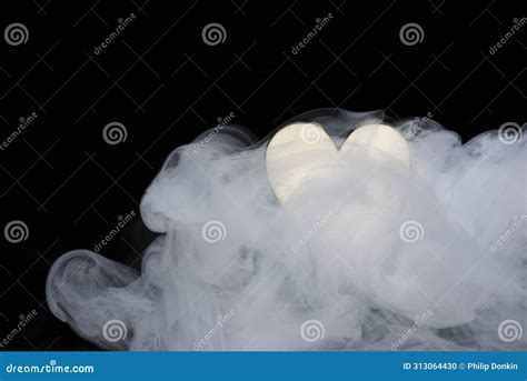 Valentine Homemade Wooden Love Hearts Burning an Burned Smoking with ...