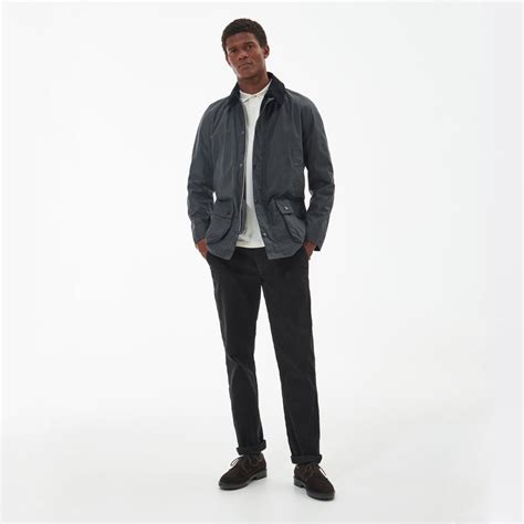 Buy the Barbour Ashby Waxed Jacket | Grey | Allweathers UK