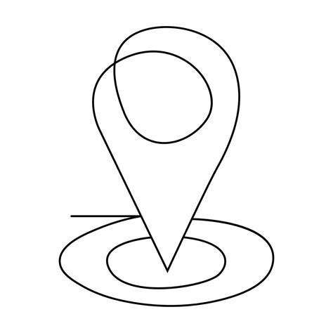 Location Pin Drawing 的图像结果