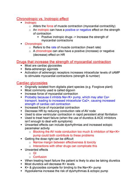 Cardiac pharmacology: Part 2 - Chronotropic vs. Inotropic effect ...