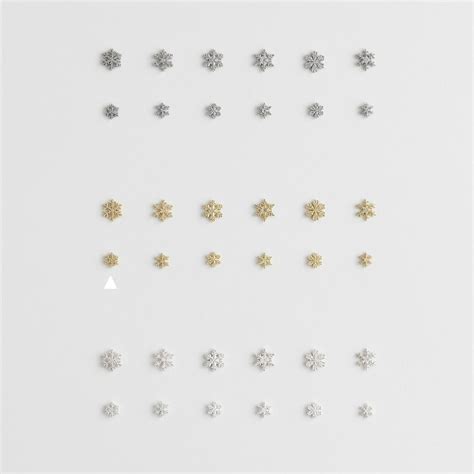 雪 シングル ピアス 1-1g snow pierced earring 1-1g | プフッツェ