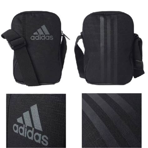【AYW】ADIDAS 3S PER ORG LOGO BAG M 黑色 側背包 小包 肩背包 隨身包 手機包 收納包 | Yahoo奇摩拍賣
