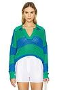 BEACH RIOT Wynn Top in Garden Green Colorblock | REVOLVE