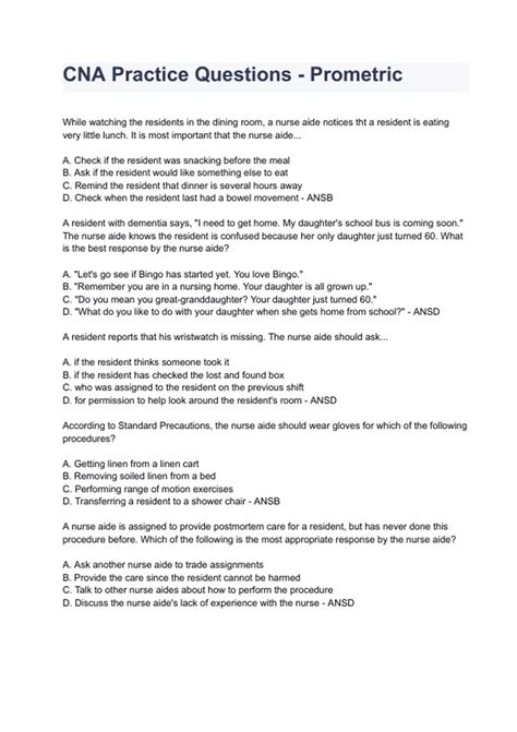 Prometric CNA Written Test 的图像结果