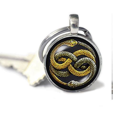 Buy Never Ending Story Auryn Ouroboros Vintage Keychain Wish Photo ...