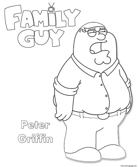 Printable Family Guy Coloring Pages For Kids