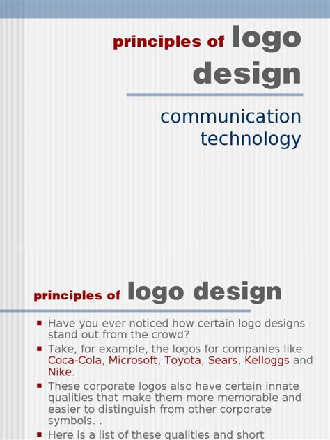 Principles Of: Logo Design | PDF | Typefaces | Logos