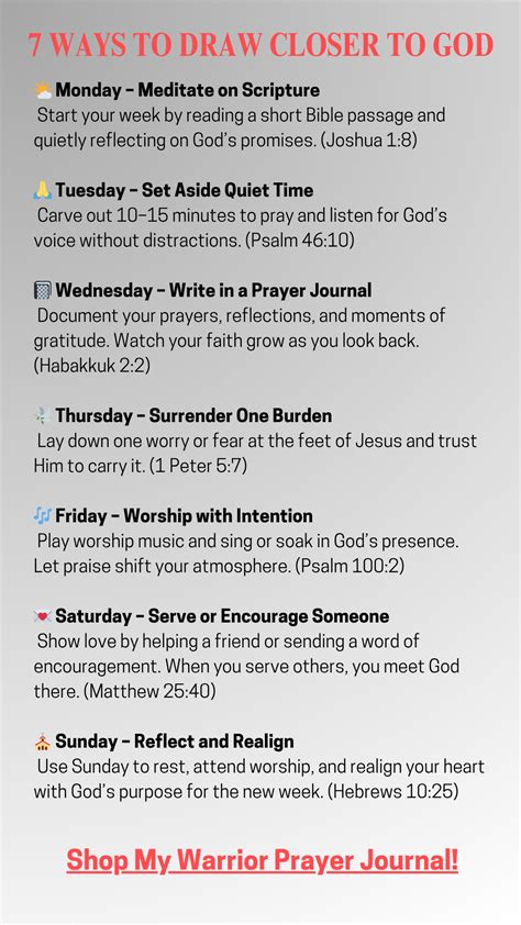 7 Short Ways to Draw Closer to God This Week | Daily Faith Habits for ...