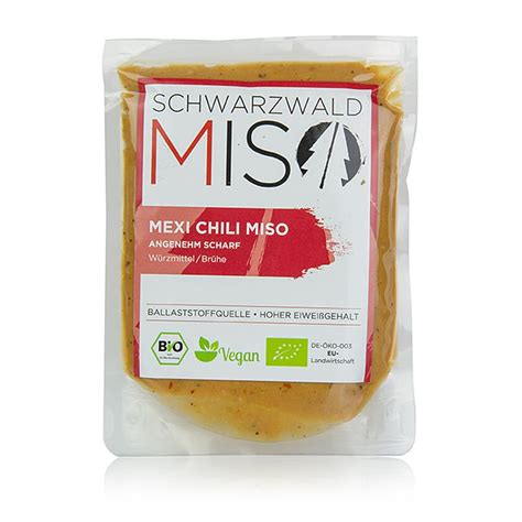 Miso Mexi Chili Paste, pleasantly spicy, Black Forest Miso, ORGANIC ...
