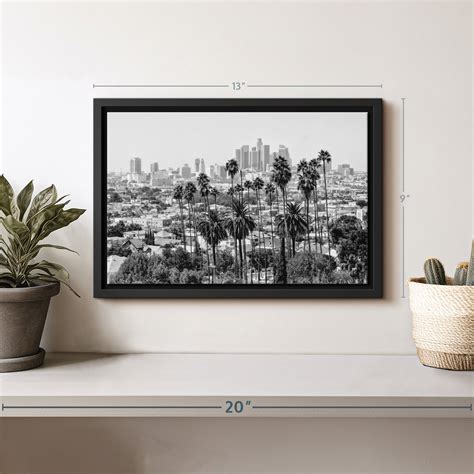 Latitude Run® " Black California Los Angeles Skyline III Wall Art " | Wayfair