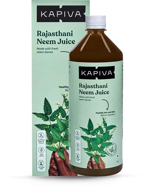 Buy KAPIVA RAJASTHANI NEEM JUICE 1L| NATURAL JUICE MADE FROM FRESH NEEM ...