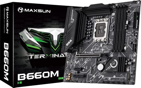 MAXSUN Terminator B660 LGA 1700Intel 12th Gen mATX | Ubuy India