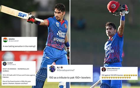 "A new batting sensation in the making" - Fans erupt as Rahmanullah ...
