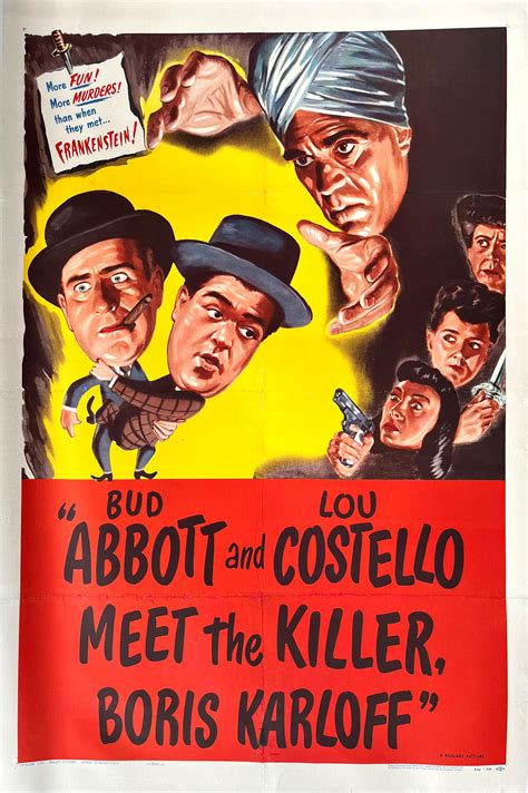 Lot - Abbott And Costello Meet the Killer, 1956, Starring Boris Karloff ...