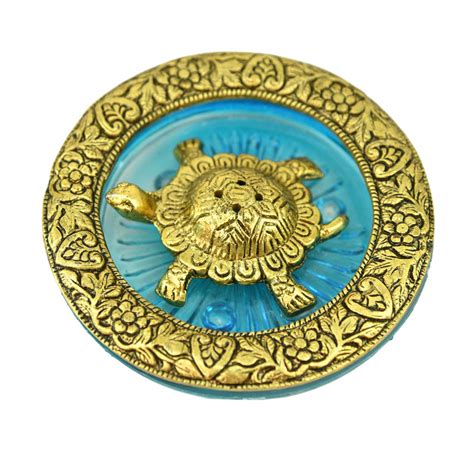 Buy Yash Enterprises Tortoise for Good Luck on Glass Plate Showpiece ...