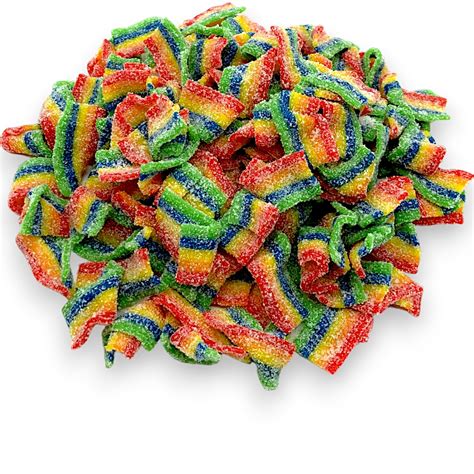 Amazon.com : Premium Mini Sour Rainbow Belts-1.5 lbs Sour Belts in ...