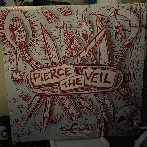 pierce the veil, misadventures album vinyl ⭑.ᐟ -... - Depop