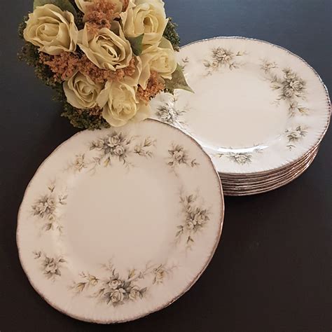 Vintage Paragon FIRST LOVE 8 Side / Salad Plate Set of 4, White Yellow ...