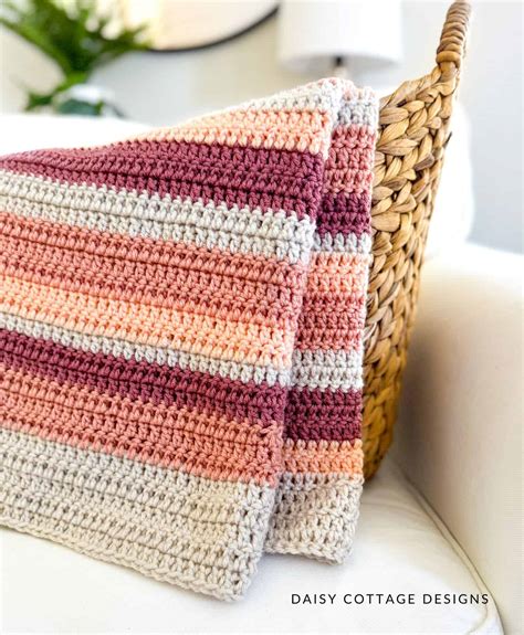 Easy Big Crochet Blanket Pattern: The Mulberry Twist Throw