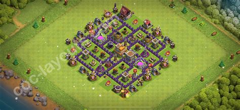 Farming Base TH7 with Link, Anti 3 Stars, Hybrid - Clash of Clans 2025 ...