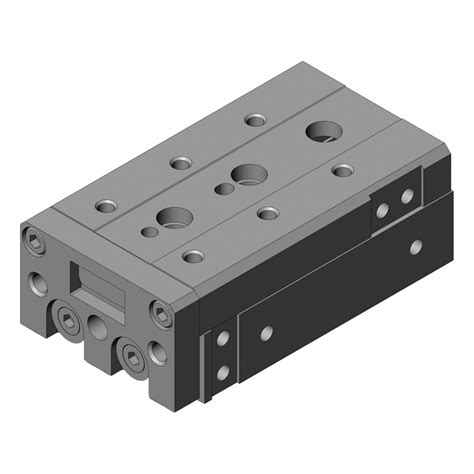 SMC, 50 mm Stroke Lg, 16 mm Bore Dia, Air Slide Table - 201C06|MXS16L ...