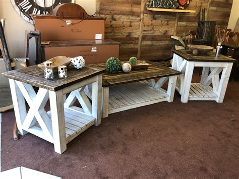 Rustic Farmhouse Coffee and End Tables by NailBender’s in Amarillo, TX ...