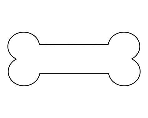 Dog Bone Clipart Outline