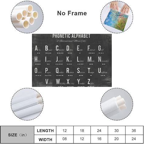 Buy ERLUN Phonetic Alphabet Pronunciation Education Poster Room ...