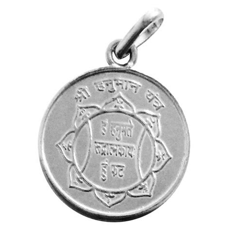 numeroastro Shri Hanuman Yantra Locket | Pendant In Silver for Men and ...