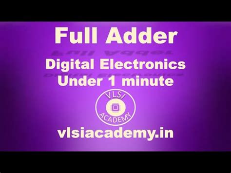 Full Adder Using Half Adder Video Lecture - Analog and Digital ...
