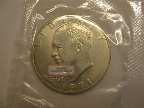 1971 Eisenhower Uncirculated Silver Dollar " Blue Ike