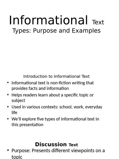 Image result for Information Text Examples