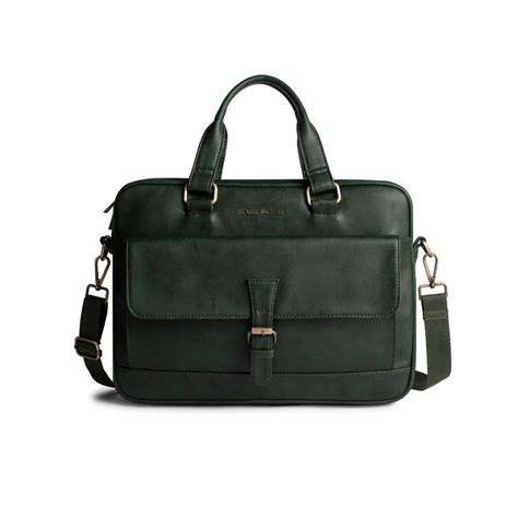Buy Gauge Machine Unisex 16 Green Laptop Messenger Bag Online