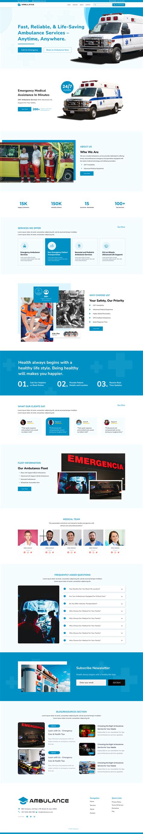Paramedics WordPress Theme | Perfect For EMT & Rescue Teams