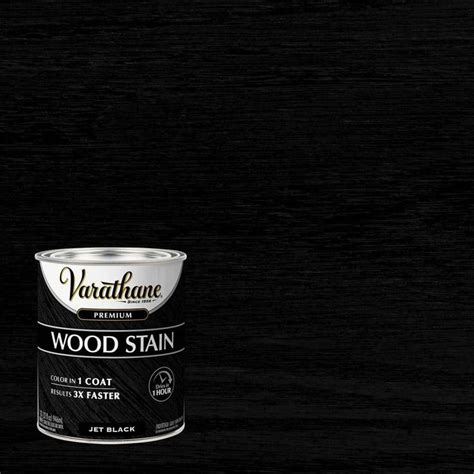Varathane 1 qt. Jet Black Premium Fast Dry Interior Wood Stain (Case of ...
