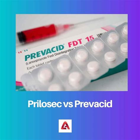 Prilosec vs Prevacid: Difference and Comparison