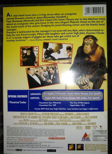 Dunston Checks in (Hindi): Amazon.in: Jason Alexander, Faye Dunaway ...