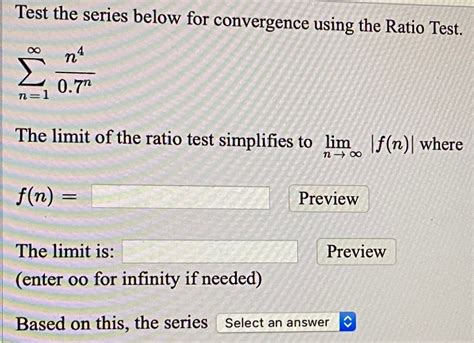 Series Ratio Test Example 的图像结果