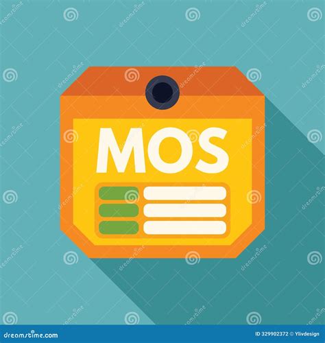 Mos Military Occupational Specialty Badge Representing Army Career Path Stock Illustration ...