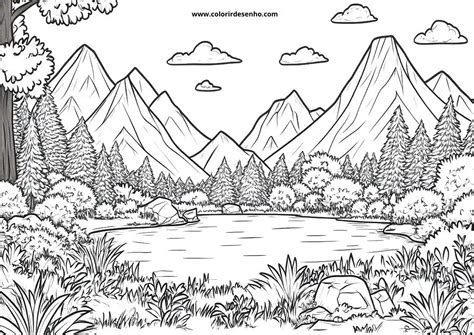 Landscape Coloring Pages 的图像结果